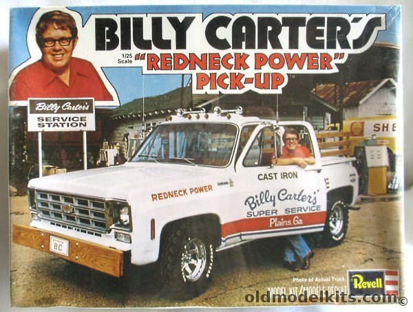 Revell 1/25 Billy Carter's Service Station Chevrolet Pick Up Truck 'Redneck Power', H1385 plastic model kit